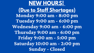 New Hours at BPL 