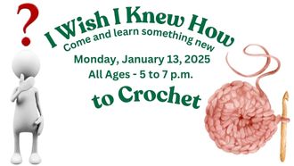 I wish I knew how to crochet January 13, 2025