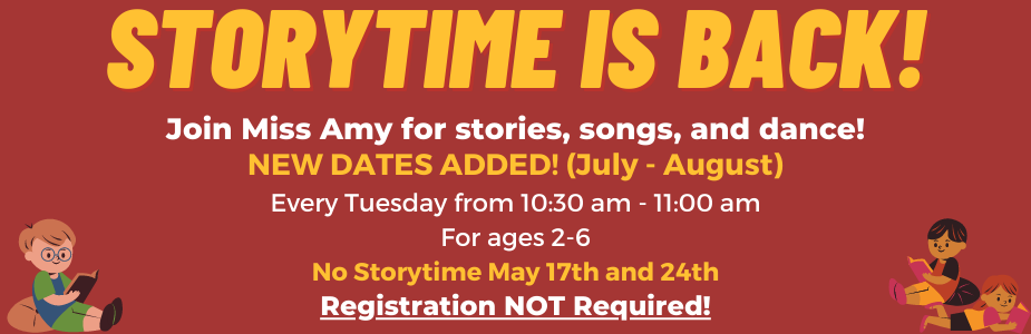 Storytime! May dates